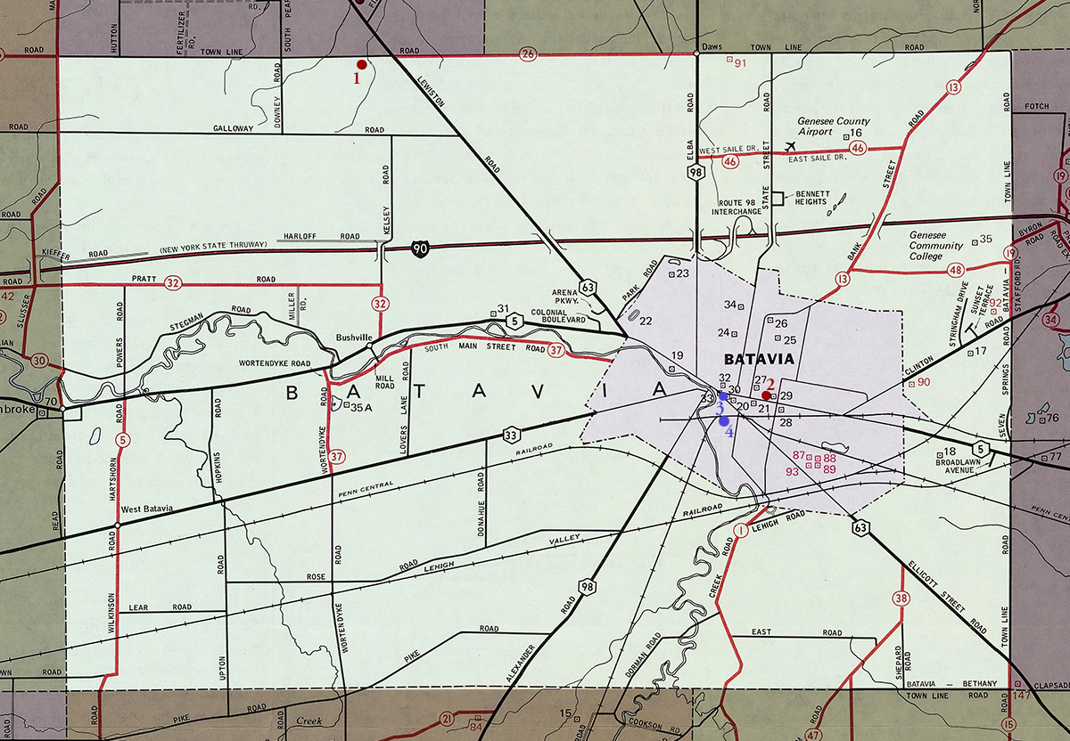 Town of Batavia Map